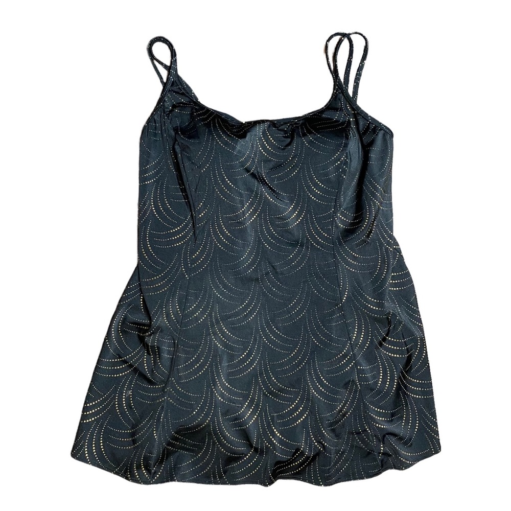 Croft & Barrow | Black Gold Swimdress Swimsuit Size 18